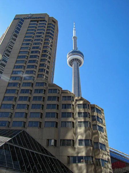 stock image CN Tower in Toronto Downtown. Ontario, Canada. High quality photo