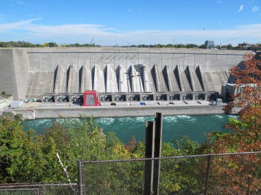 Niagara Nehri Santrali. Ontario. Kanada mı? Yüksek kalite fotoğraf