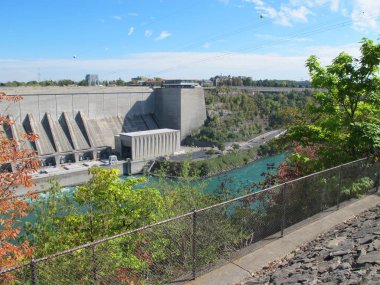 Niagara Nehri Santrali. Ontario. Kanada mı? Yüksek kalite fotoğraf