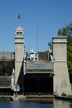 Trent-Severn Waterway, Peterborough Asansörü, Ontario. Kanada mı? Yüksek kalite fotoğraf