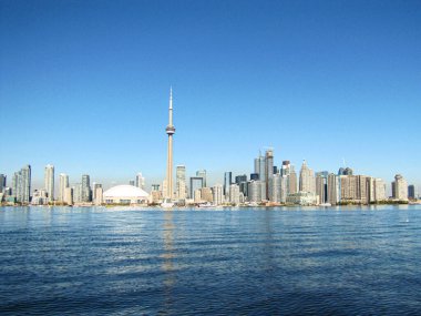 Toronto Şehir Merkezi, tekneden. Ontario, Kanada. Yüksek kalite fotoğraf