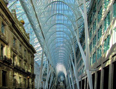 Toronto Downtown 'da ilginç bir mimari. Ontario, Kanada. Yüksek kalite fotoğraf