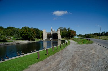 Trent-Severn Waterway, Peterborough Asansörü, Ontario. Kanada mı? Yüksek kalite fotoğraf