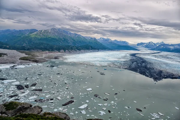 Glacier Knik Καλοκαίρι Αλάσκα Ηπα Υψηλής Ποιότητας Φωτογραφία — Φωτογραφία Αρχείου