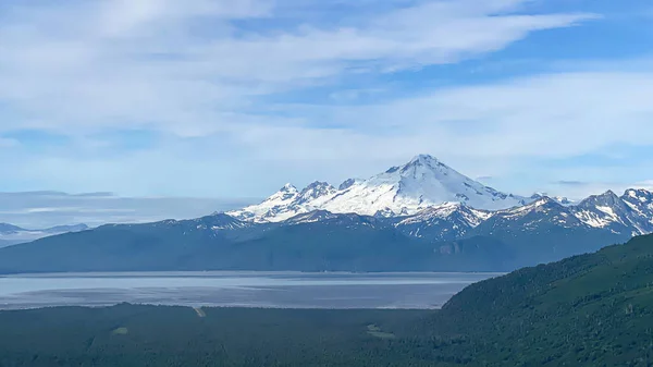 Iliamna Vulkaan Vulkanen Van Lake Clark Alaska Hoge Kwaliteit Foto — Stockfoto