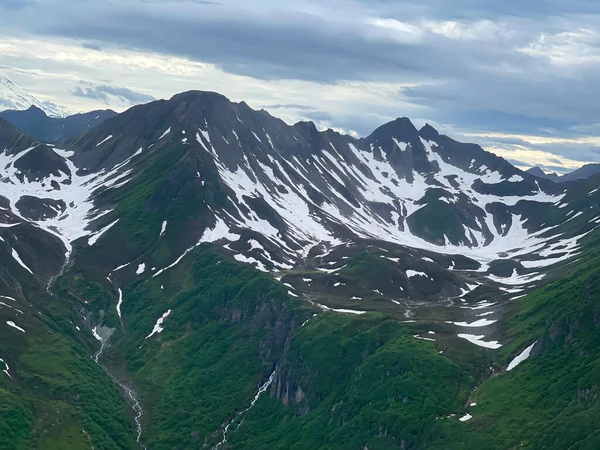 Pegunungan Chigmit Pandangan Mata Burung Alaska Amerika Serikat Foto Berkualitas — Stok Foto