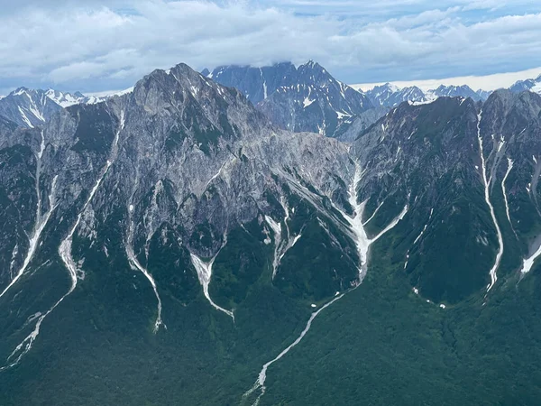 Chigmit Mountains Birds Eye View Alaska Verenigde Staten Hoge Kwaliteit — Stockfoto