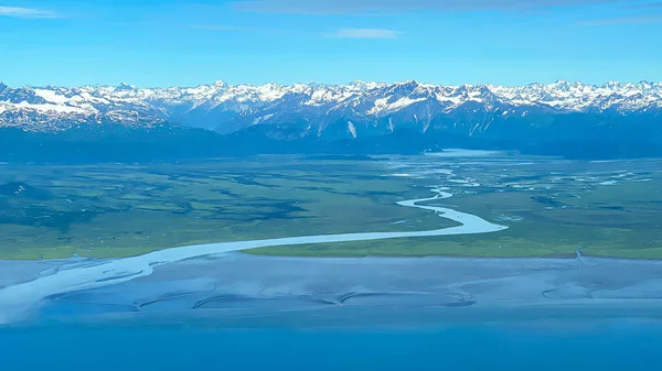 Redoubt Bay Lake Clark Alaska Hoge Kwaliteit Foto — Stockfoto