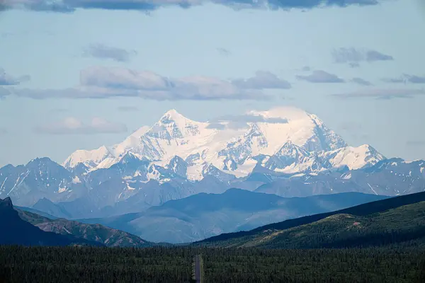 Scenic Mountains Denali Denali Nationaal Park Alaska Hoge Kwaliteit Foto — Stockfoto