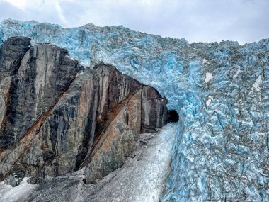 Yazın Knik Buzulu, Alaska, ABD. Yüksek kalite fotoğraf