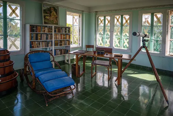 Casa Ernest Hemingways Cuba Conserva Como Aún Viviera Allí Foto Imágenes de stock libres de derechos