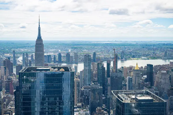 stock image New York City, The Edge Observatory Platform at Hudson Yards in Midtown Manhattan. High quality photo