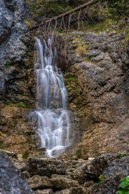Borovianka nehrinde şelale, Kvacianska vadisinde akıyor. Mekan Slovakya 'daki Low Tatras' ta yer almaktadır. Yüksek kalite fotoğraf