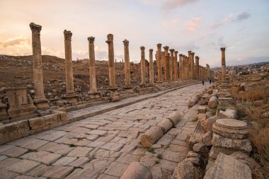 Ürdün 'deki Jerash, MÖ 2. yüzyılda kurulmuş, ancak Roma yönetimi altında kurulmuştur. Dünyanın en iyi korunmuş Roma şehridir.