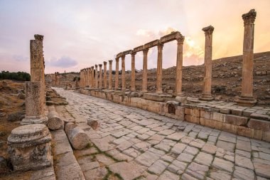 Ürdün 'deki Jerash, MÖ 2. yüzyılda kurulmuş, ancak Roma yönetimi altında kurulmuştur. Dünyanın en iyi korunmuş Roma şehridir.
