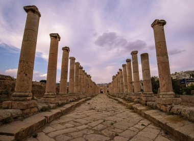 Ürdün 'deki Jerash, MÖ 2. yüzyılda kurulmuş, ancak Roma yönetimi altında kurulmuştur. Dünyanın en iyi korunmuş Roma şehridir.