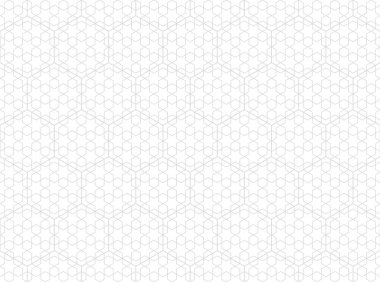 Vector black line repeating texture in Arabic style. White background