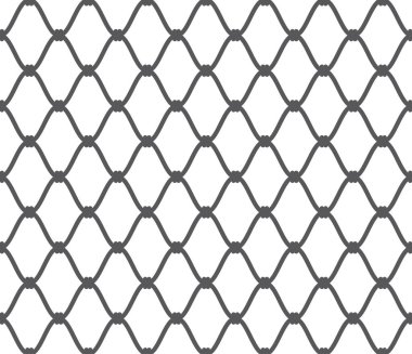 Vector silhouette dark fence. On white background