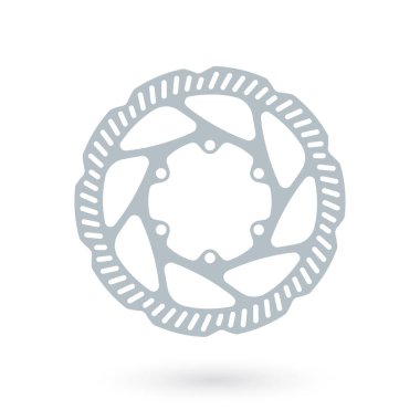 Disk frenleme bisikleti taşıyıcısı. 160 mm beden. Beyaz arkaplanda izole