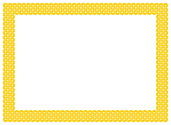 Храмовий Каркас Прямокутної Рами Єднаний Окремими Лініями Жовтого Кольору Текстура — стоковий вектор