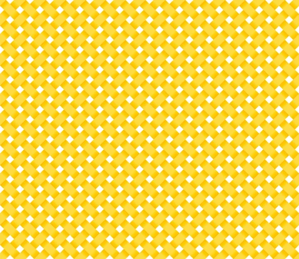 Textura Trenzada Amarilla Sin Costura Vectorial Con Efecto Relieve Estructura — Archivo Imágenes Vectoriales