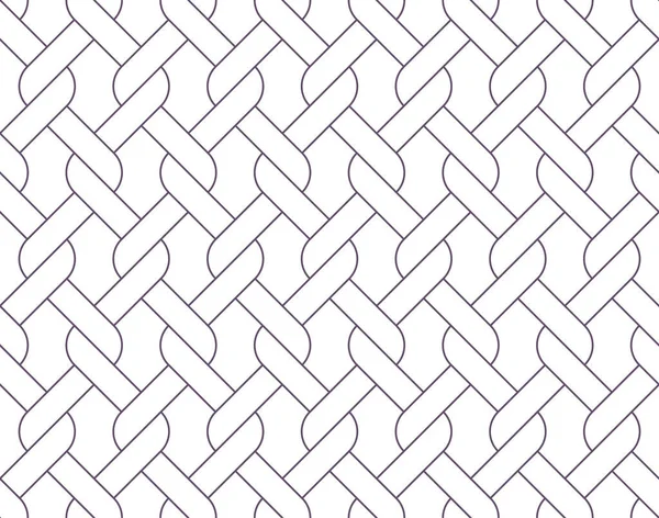 Clôture Texture Sans Couture Ligne Vectorielle Isolé Sur Fond Blanc — Image vectorielle