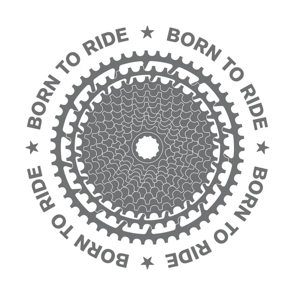 Bike Service Logo Vector Emblem Composed Tools Resembling Pirate Skull — Stock Vector