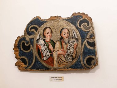  Antik ikon, Azizler Ezekiel ve Zephaniah, 18. yüzyıl, Ostroh ikon boyama atölyesi
