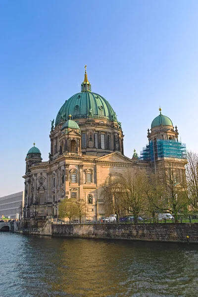 Berlijn Duitsland April 2019 Berliner Dom Aan Spree River — Stockfoto