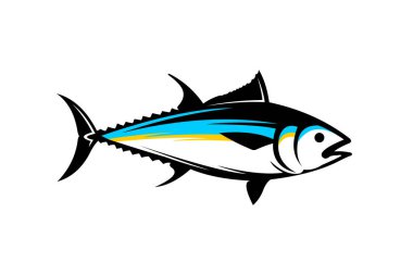 Ton balığı vektörü, ton balığı logosu tasarımı