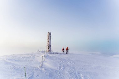 Bieszczady 'deki Minimalist Kış Manzarası, Wielka Rawka