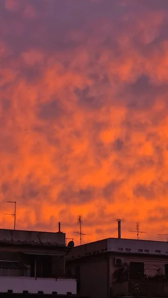 Genova Italy November 2022 Bbautiful Sunset Reflection Sky Sundown Sky – stockfoto