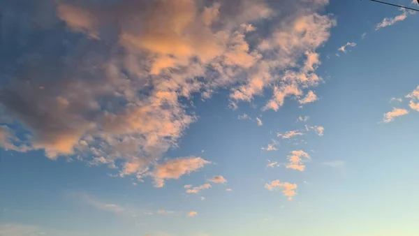 Генова Італія Януару 2023 Драматичне Небо Помаранчевими Хмарами Над Містом — стокове фото
