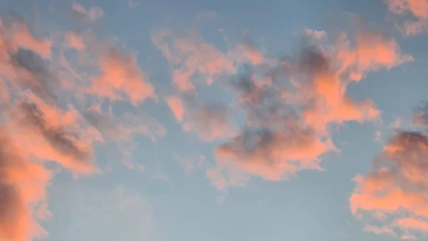 Генуя Италия Июля 2023 Года Драматическое Небо Оранжевыми Облаками Над — стоковое фото