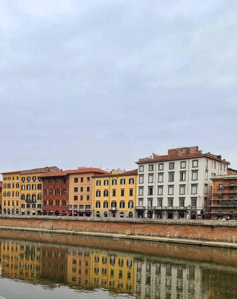 Pisa Febbraio 2023 Veduta Della Città Medievale Pisa Dal Ponte — Foto Stock