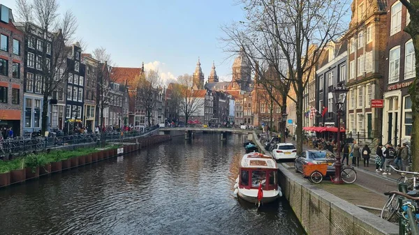 Amsterdam Niederlande April 2023 Entdecken Sie Die Stadt Amsterdam Frühlingstagen — Stockfoto