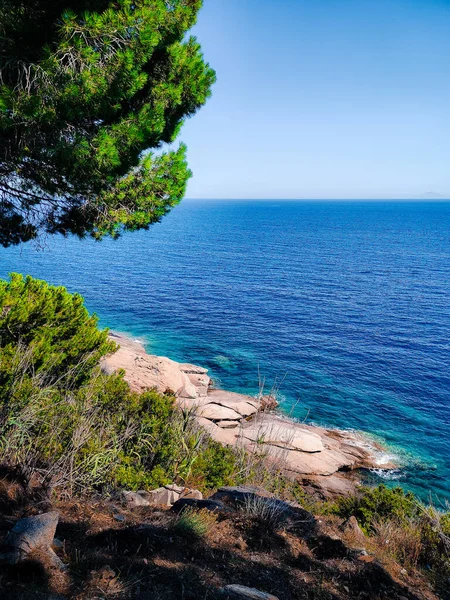 Una Gran Vista Las Bellezas Isla Elba — Foto de Stock