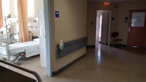 Krankenhaus Bett Korridor Bett Patientenzimmer Pathologische Klinik — Stockfoto