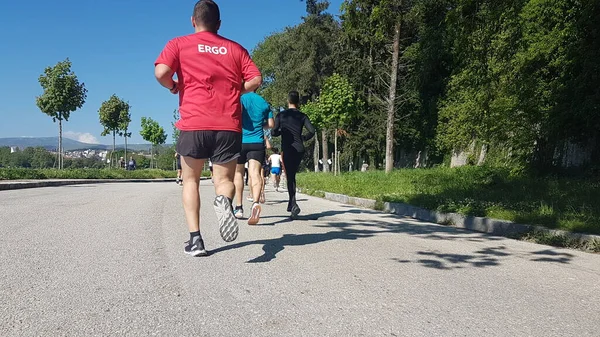Corrida Corrida Corrida Competição Atletas Corredores Ioannina Greece — Fotografia de Stock