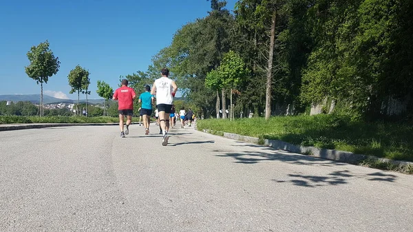 Running Run Race Contest Atletas Corredores Ioannina Greece —  Fotos de Stock
