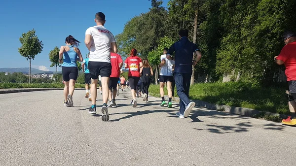 Löpning Kör Tävling Idrottare Löpare Ioannina Greece — Stockfoto