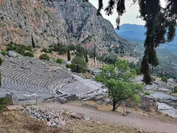 Grieks Oud Theater Van Delphi — Stockfoto