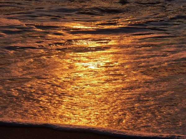 Strand Golven Zonsopgang Zon Kleuren Zee Vakantie Achtergrond Van Skyros — Stockfoto