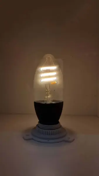 Лампа Електрика Старий Ретро Стиль Прикраси Лампи Розжарювання — стокове фото