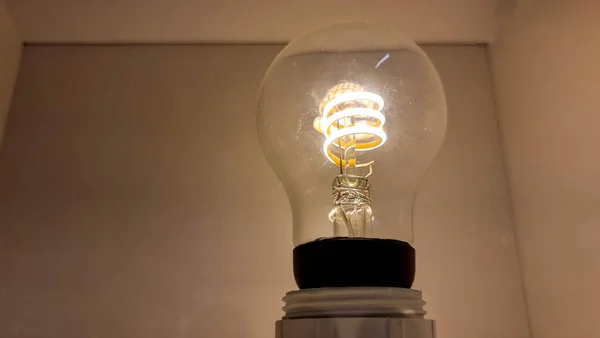 Lampe Électricité Ancienne Décoration Style Rétro Lampes Incandescence — Photo