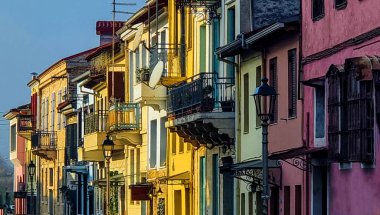 İoannina şehir yol evleri kış mevsimi havasında restoranlar, Yunanistan