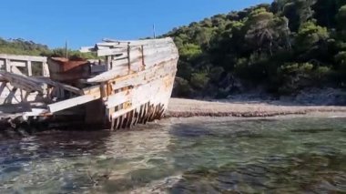 Yunan gemi enkazı Skyros Adası agalipa plajı