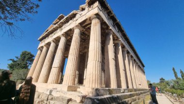 Atina 'daki Hephaestus Tapınağı Antik Yunan Turistik Etkinliği