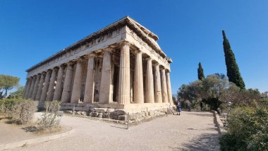 Atina 'daki Hephaestus Tapınağı Antik Yunan Turistik Etkinliği