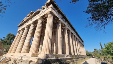 Atina 'daki Hephaestus Tapınağı Antik Yunan Turistik Etkinliği